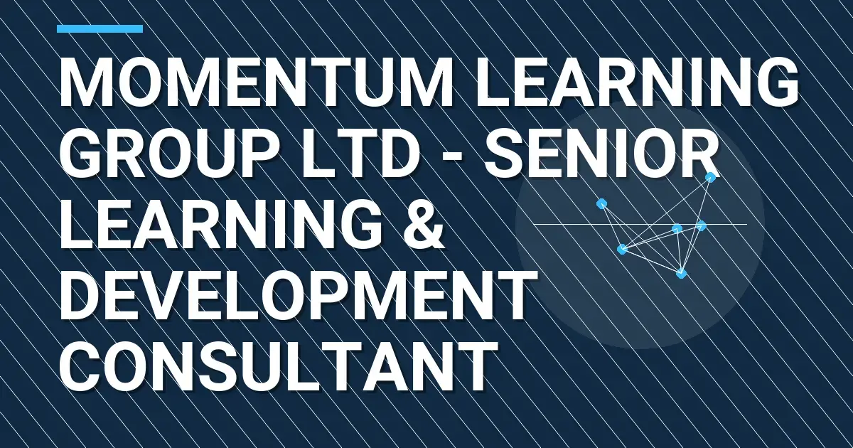 Momentum Learning Group Ltd - Senior Learning & Development Consultant