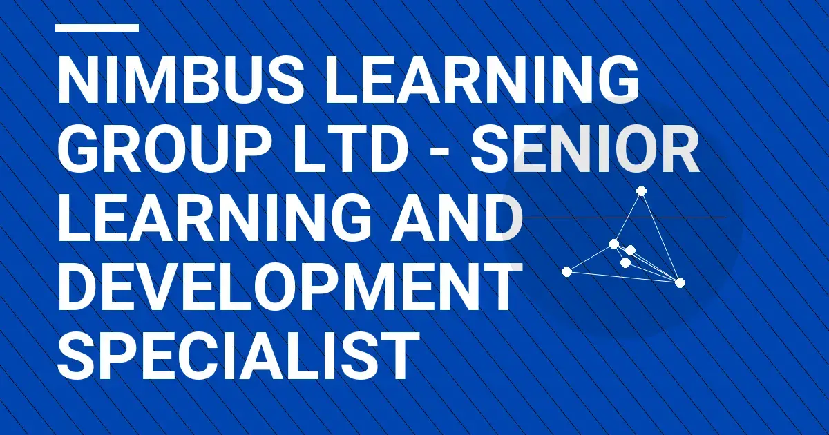 Nimbus Learning Group Ltd - Senior Learning and Development Specialist