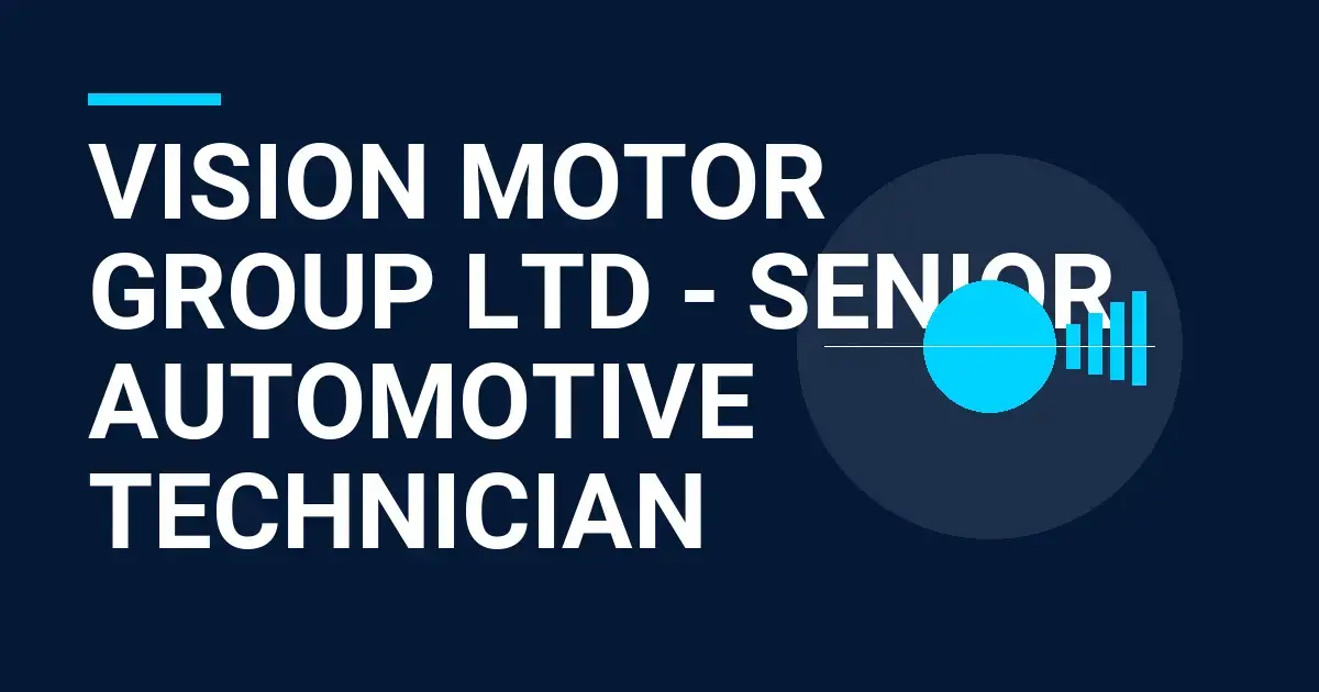 Vision Motor Group Ltd - Senior Automotive Technician