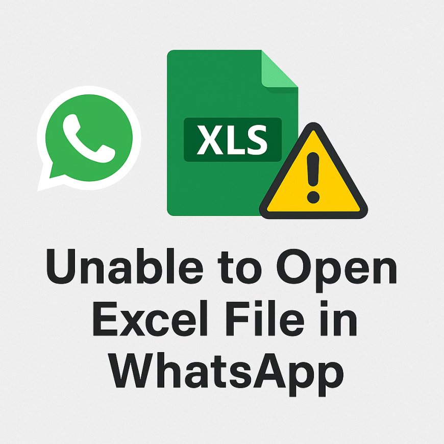 Unable to Open Excel File in WhatsApp- 2 Best Ways